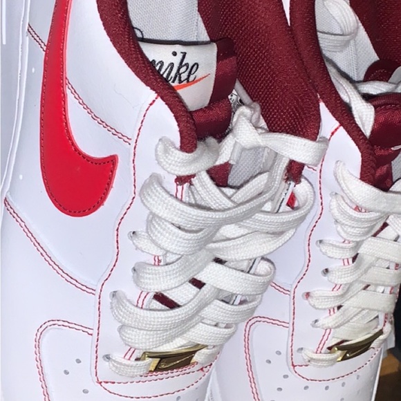 Nike Air Force 1 Team red, Size 9 M - Picture 4 of 6